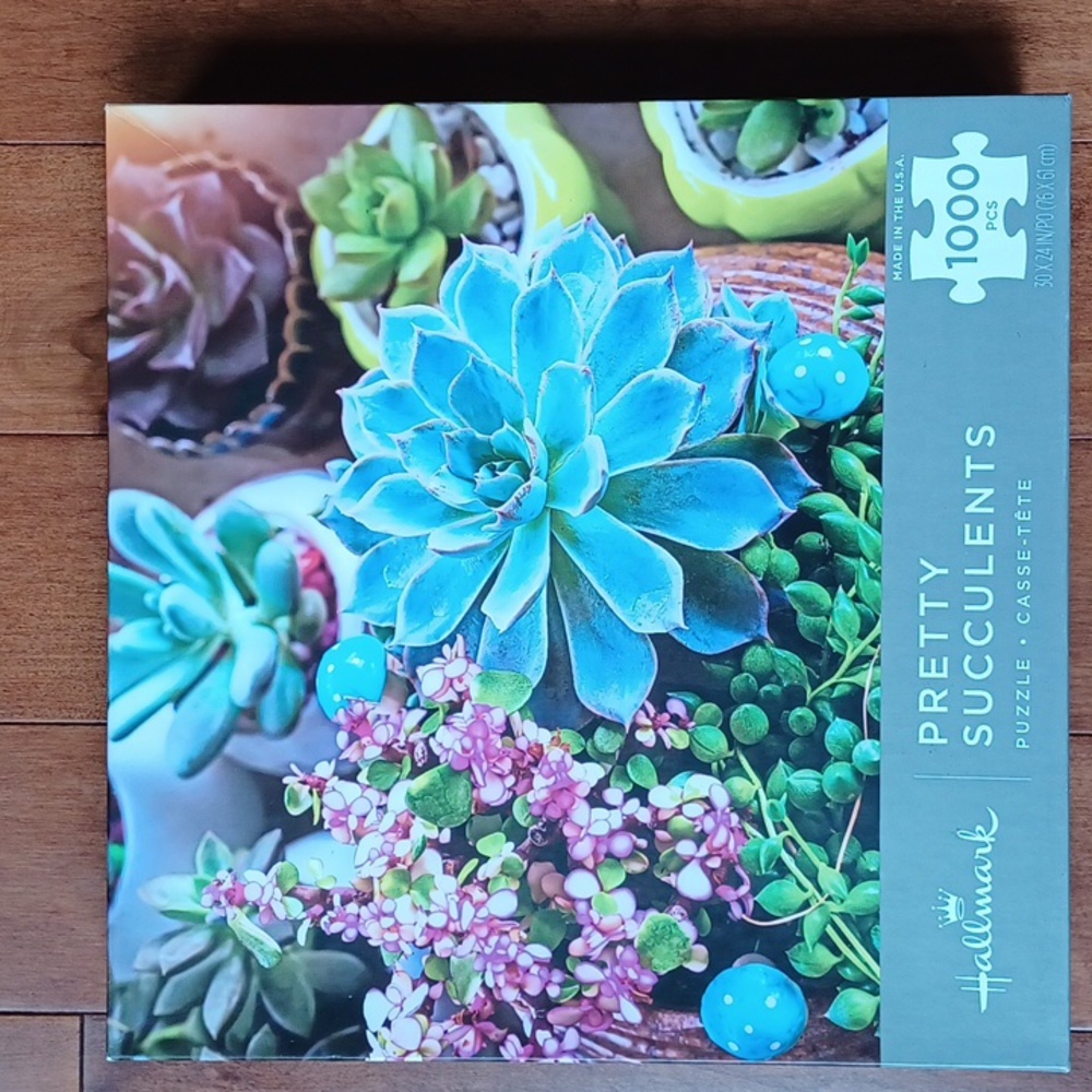 🧩Pretty Succulents 1000 piece puzzle